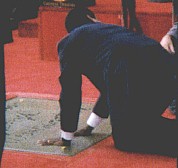 Denzel placing his hands