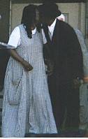 Whoopi and Wes kissing