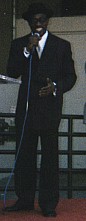 Wes addressing the crowd